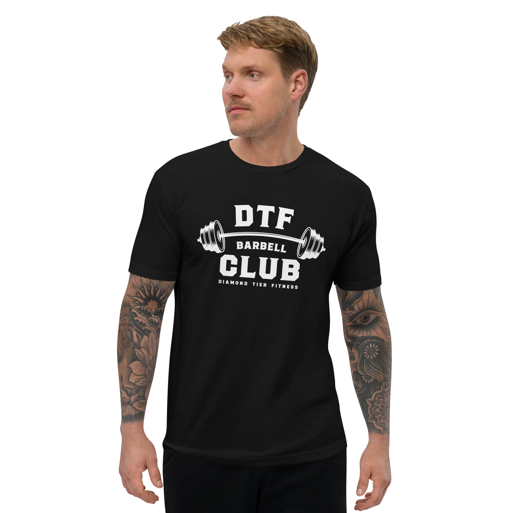 DTF Barbell Club Short Sleeve T-shirt Black XS