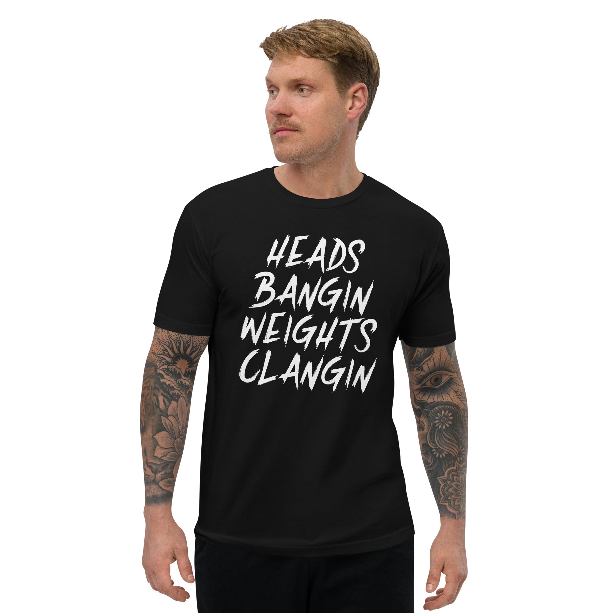 Heads Bangin Weights Clangin | Short Sleeve T-shirt