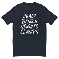 Heads Bangin Weights Clangin | Short Sleeve T-shirt