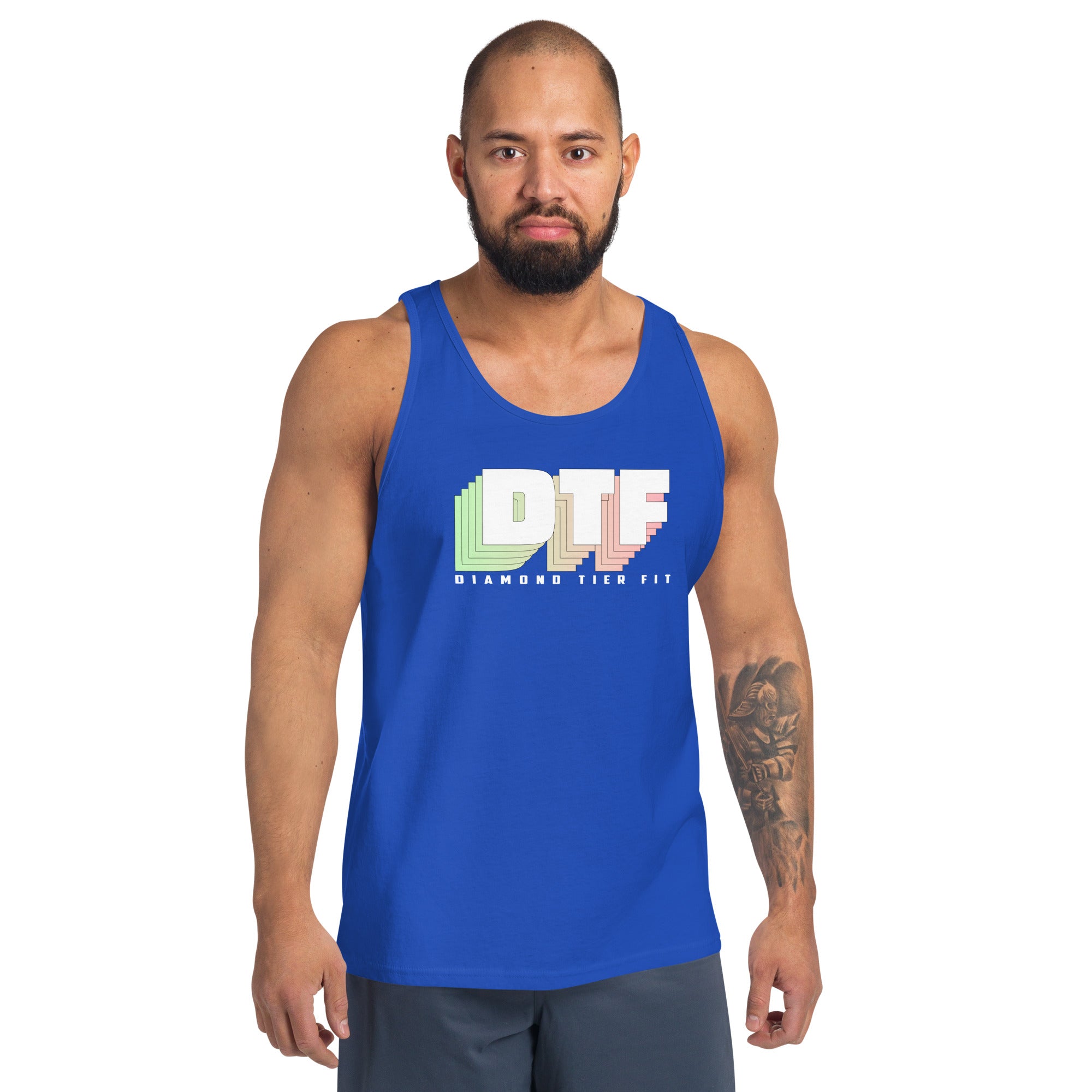 DTF Logo Green Pink | Men's Tank Top