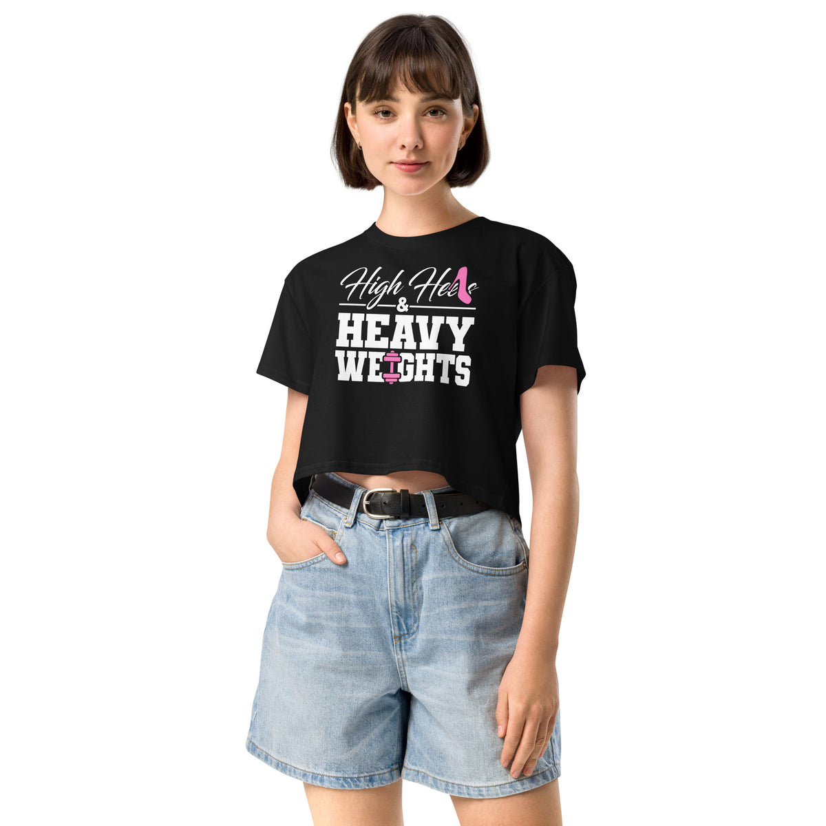 High Heels & Heavy Weights | Women’s crop top