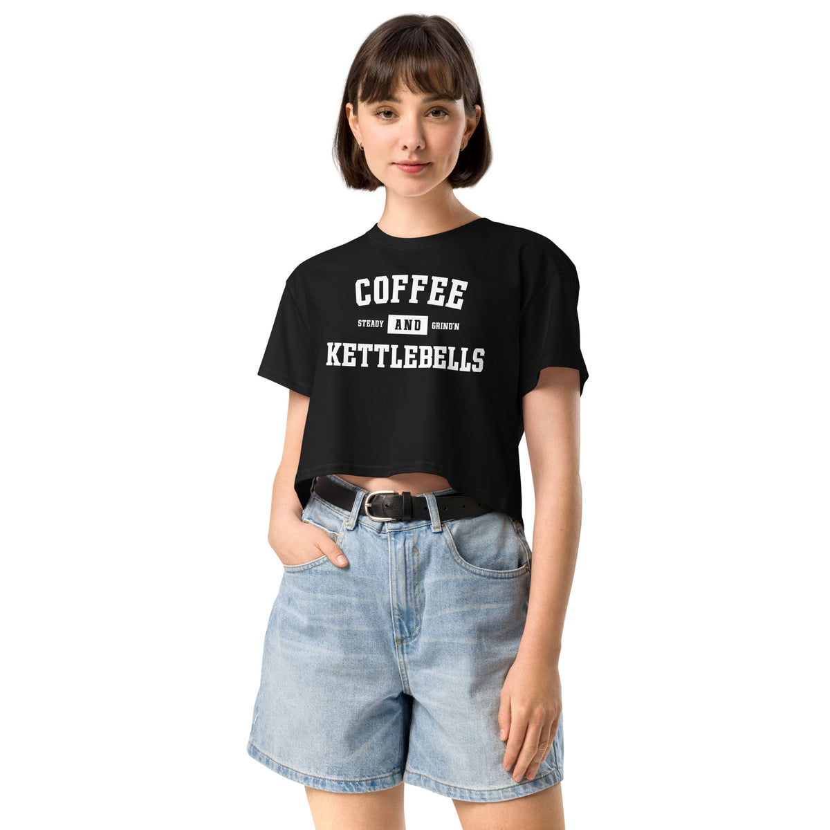 Coffee & Kettlebells | Women’s crop top