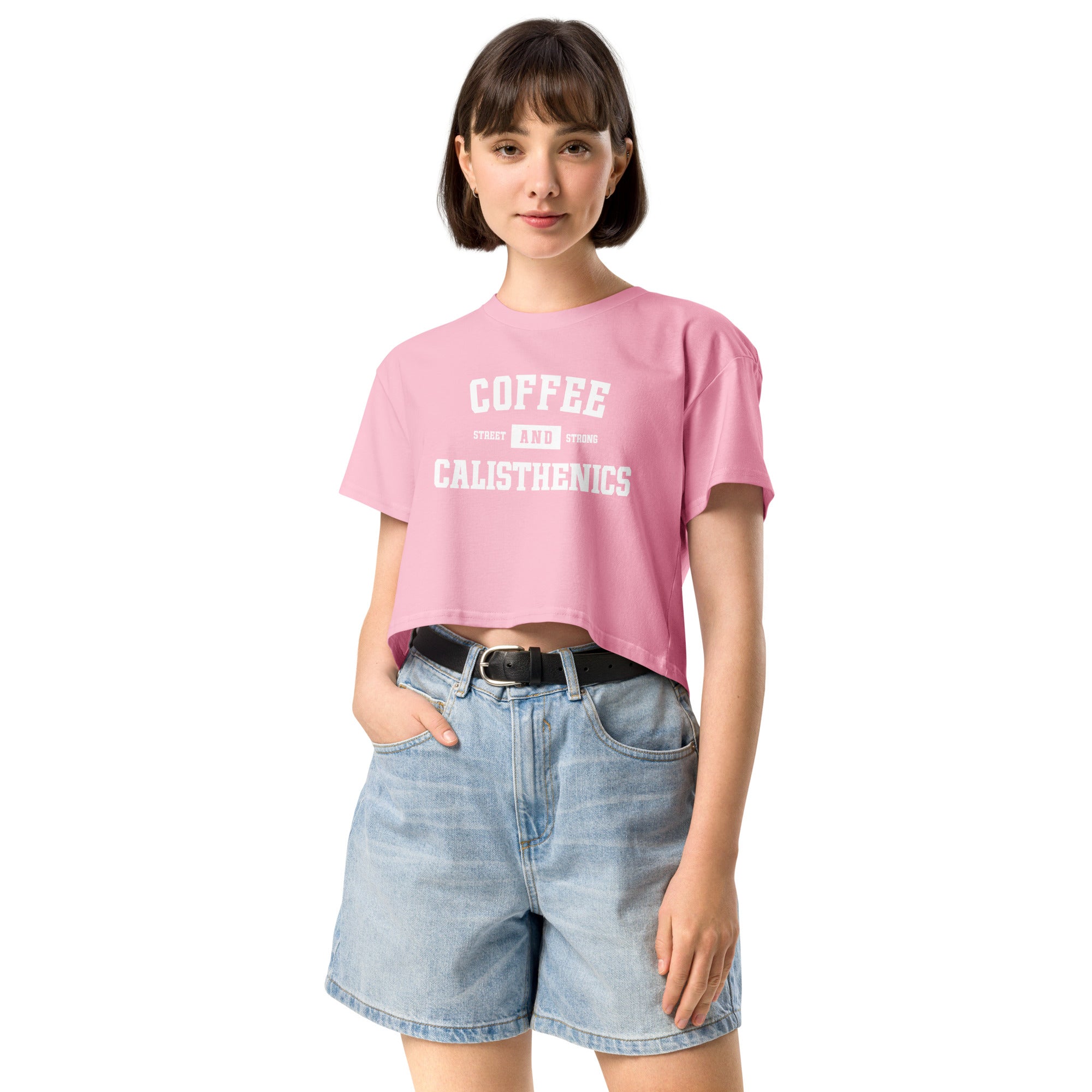 Coffee And Calisthenics | Women’s crop top