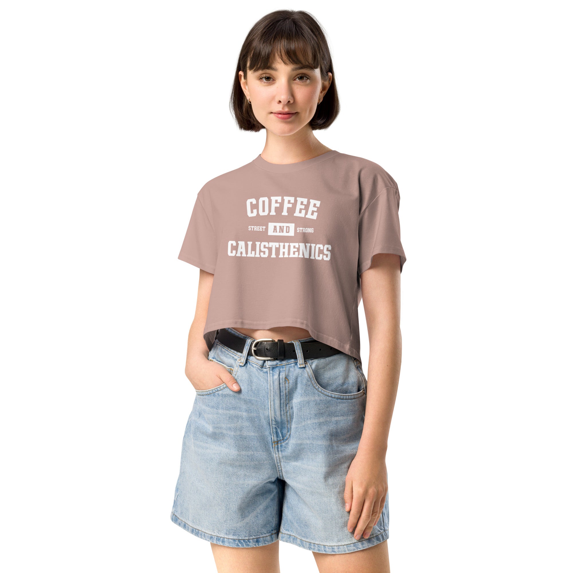 Coffee And Calisthenics | Women’s crop top