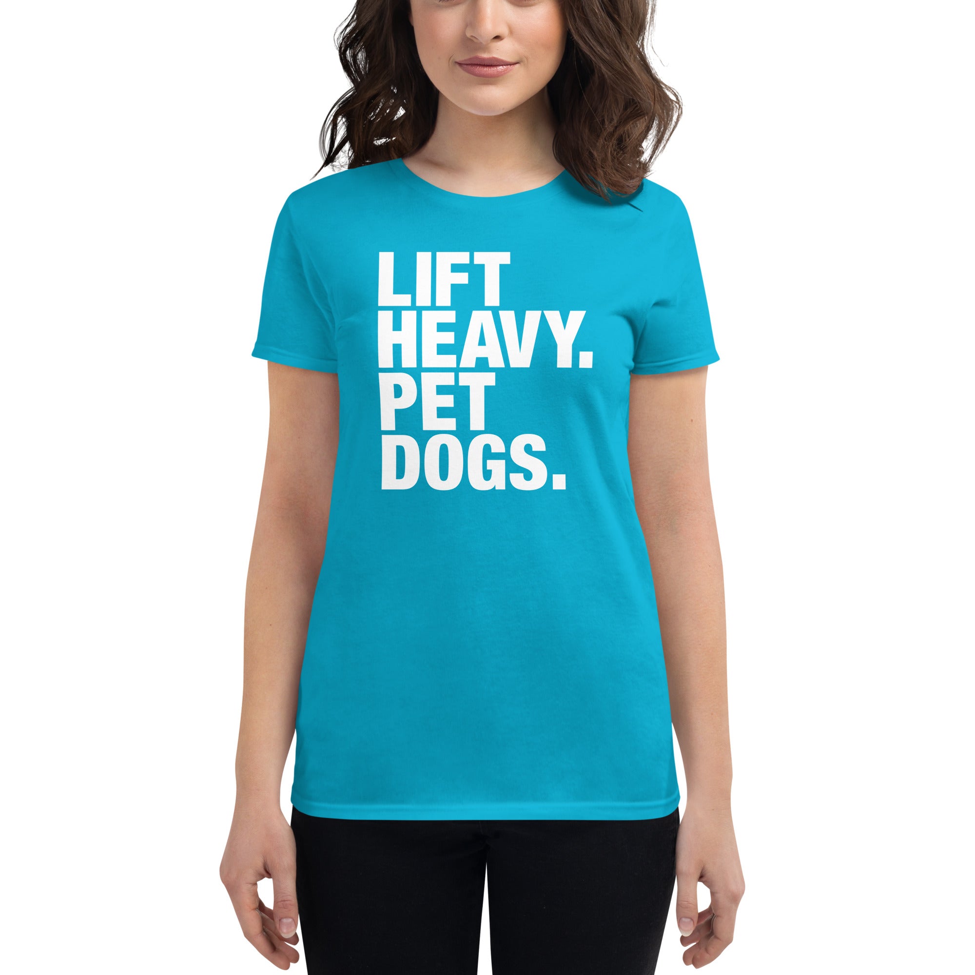 Lift Heavy Pet Dogs | Women's short sleeve t-shirt