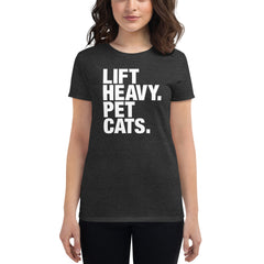 Lift Heavy Pet Cats | Women's short sleeve t-shirt