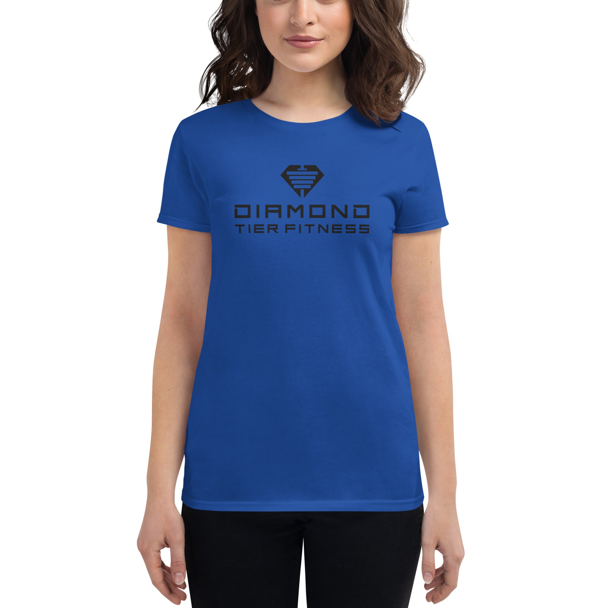 Diamond Tier Fitness Black | Women's short sleeve t-shirt