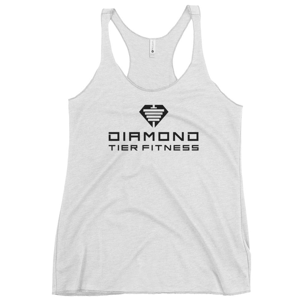 Diamond Tier Fitness Black | Women's Racerback Tank