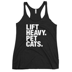 Lift Heavy Pet Cats | Women's Racerback Tank