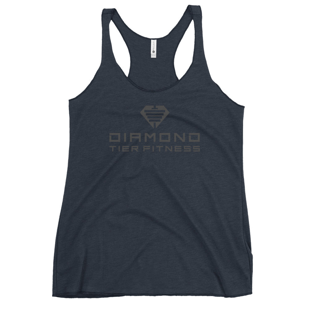 Diamond Tier Fitness Black | Women's Racerback Tank