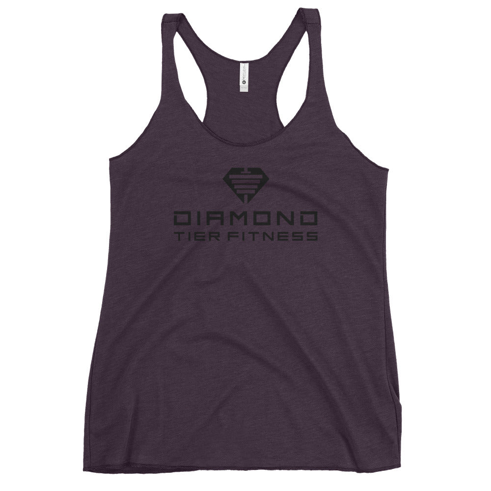 Diamond Tier Fitness Black | Women's Racerback Tank