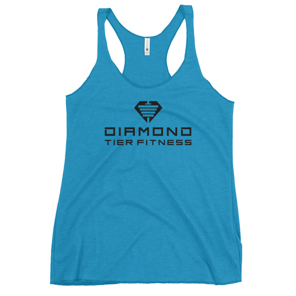 Diamond Tier Fitness Black | Women's Racerback Tank